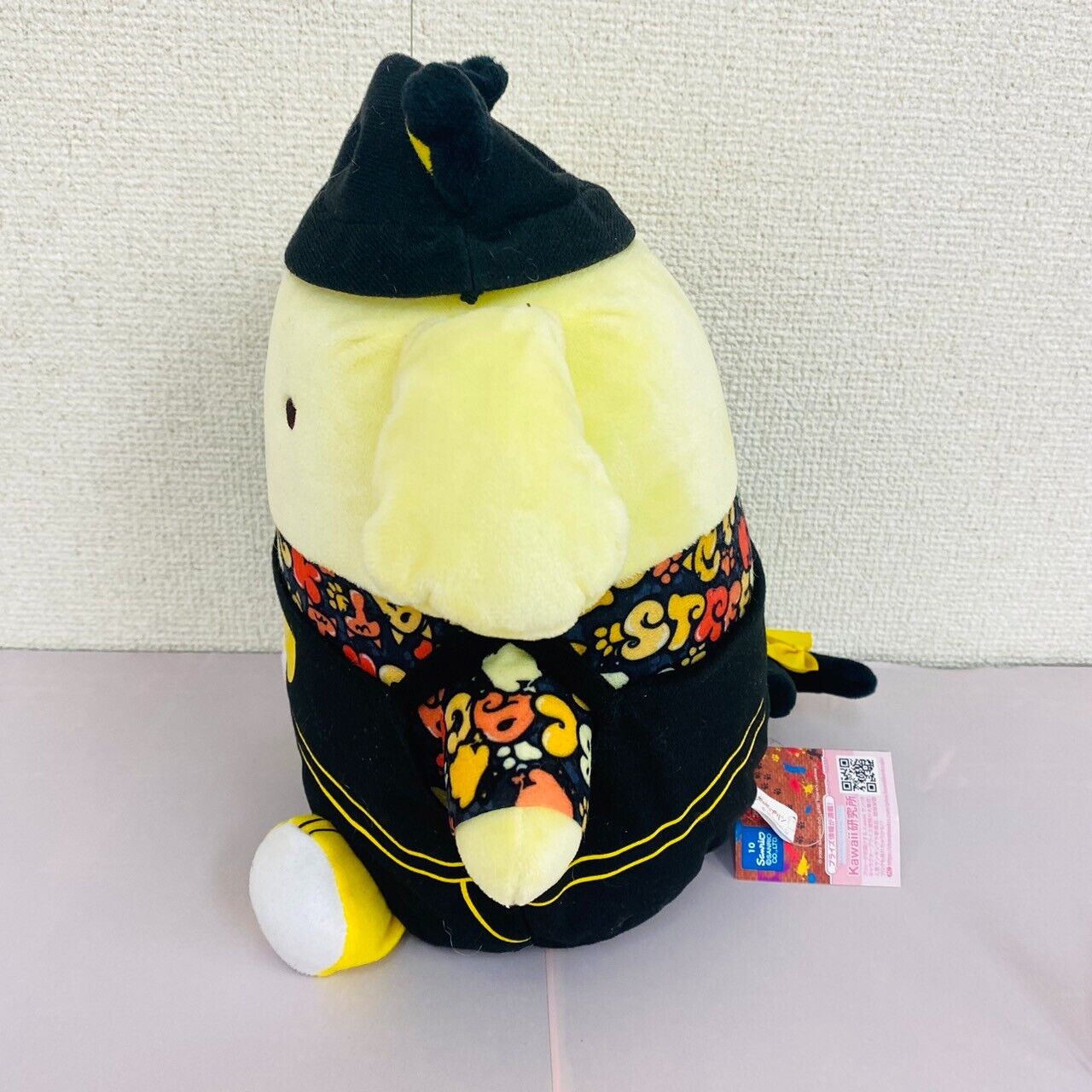 Sanrio Pompom Purin Plush Soft Stuffed Toy Black Cat Street Hat Yellow Dog Rare