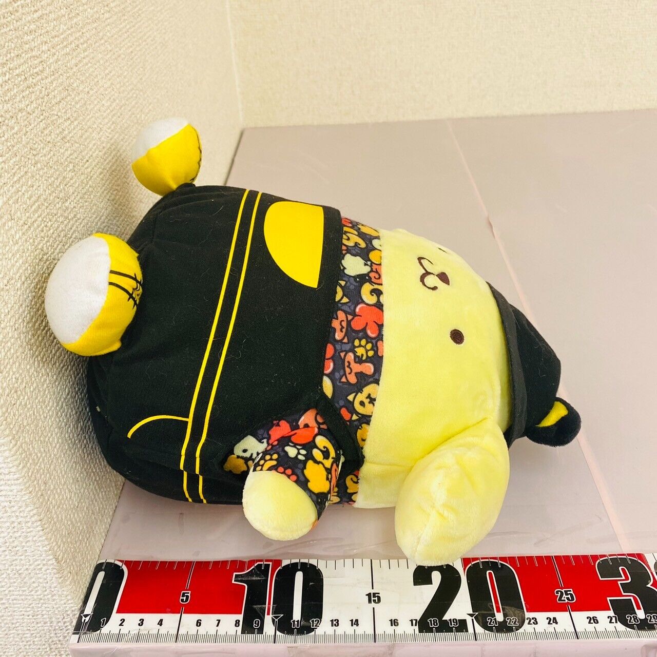 Sanrio Pompom Purin Plush Soft Stuffed Toy Black Cat Street Hat Yellow Dog Rare