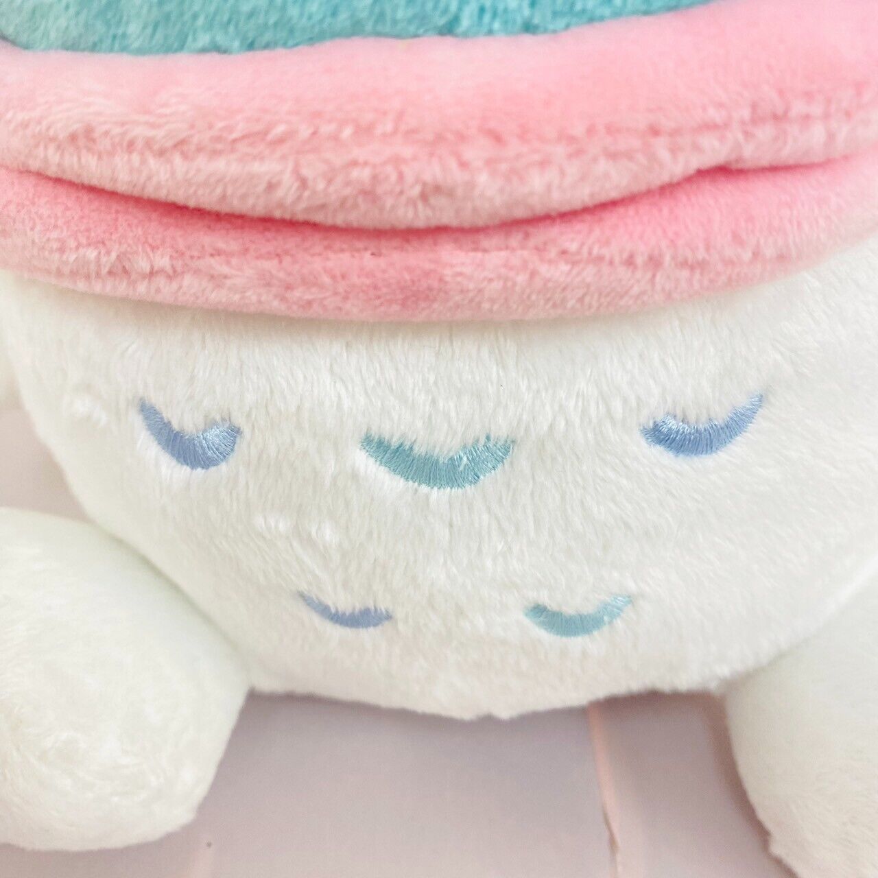 Sanrio Hangyodon Plush Soft Stuffed Toy Half-Mermaid Blue White Seal Costume