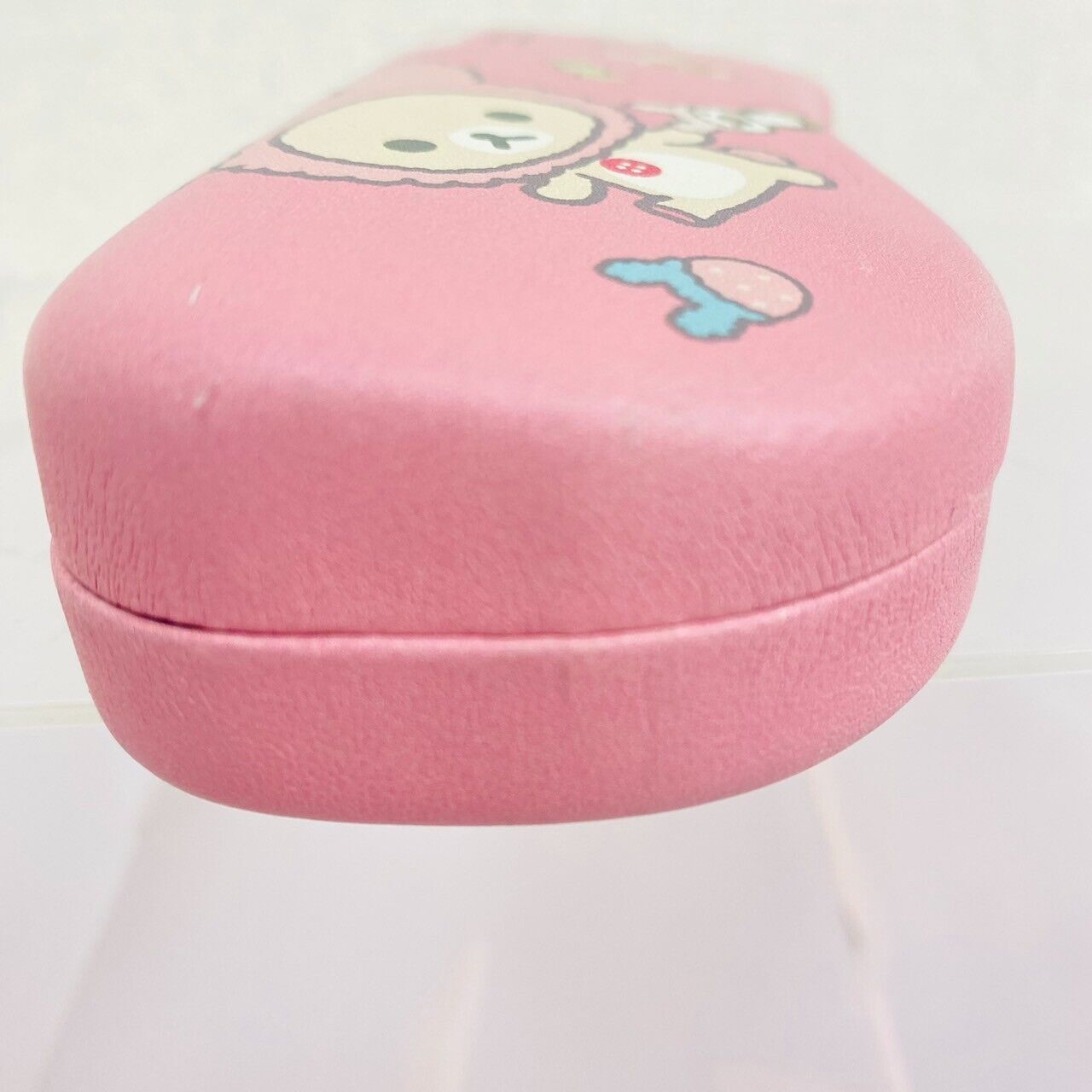 San-X Rilakkuma Korilakkuma Kids Glasses Case Pink Rabbit Costume Strawberry