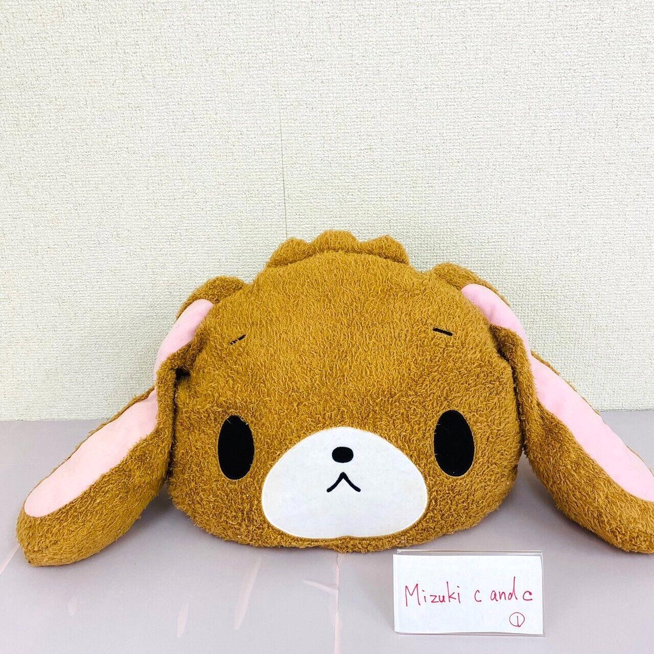 Sanrio Sugar Bunnies Kurousa Cushion Die-cut Cushion Pillow Brown Rabbit Kawaii