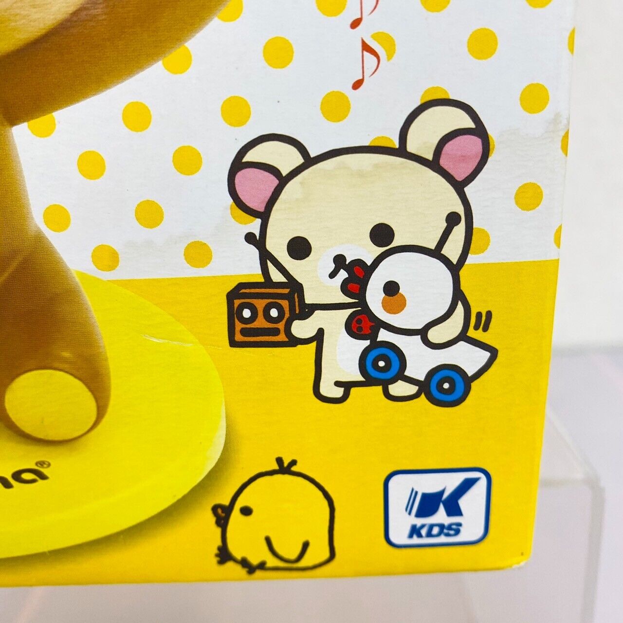 San-x Rilakkuma Glasses Stand Brown Bear Yellow Accessory Case Kawaii Character