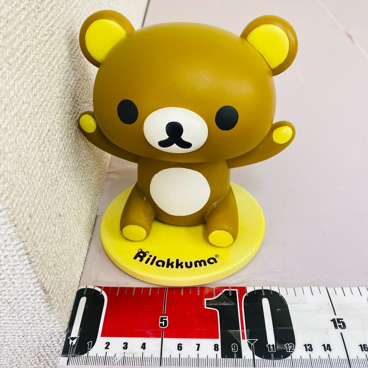 San-x Rilakkuma Glasses Stand Brown Bear Yellow Accessory Case Kawaii Character