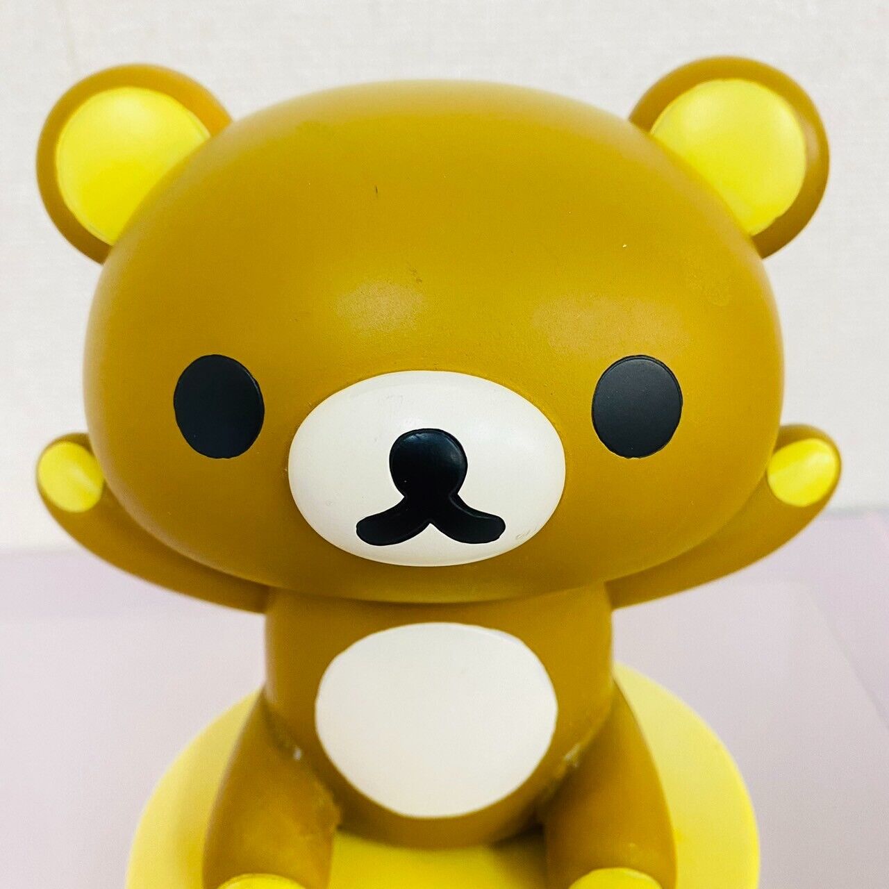 San-x Rilakkuma Glasses Stand Brown Bear Yellow Accessory Case Kawaii Character