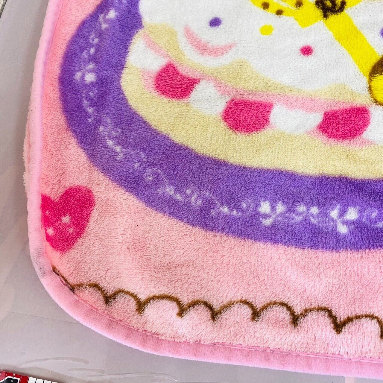 San-x Rilakkuma Korilakkuma Kiiroitori Blanket Pink String Cake Sweets Fluffy