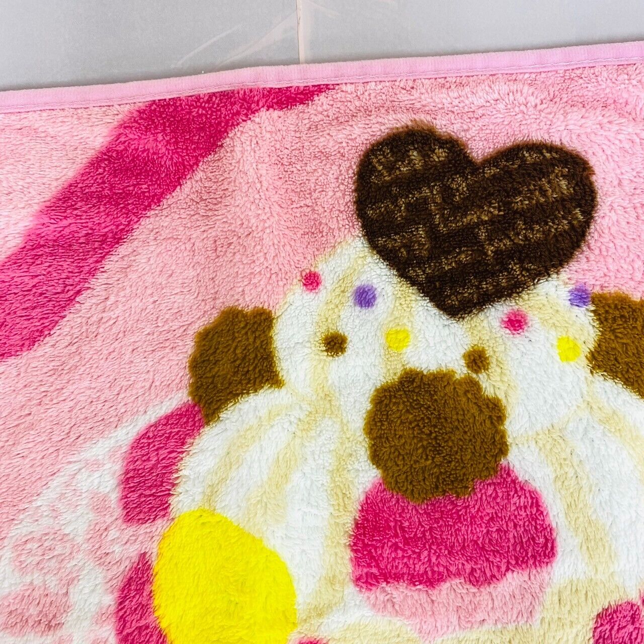 San-x Rilakkuma Korilakkuma Kiiroitori Blanket Pink String Cake Sweets Fluffy