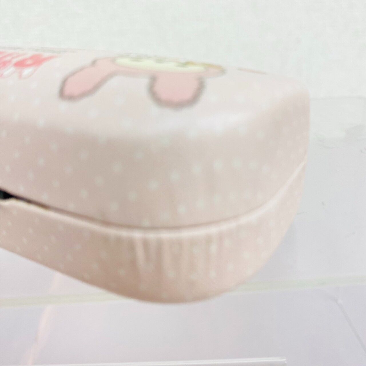 San-X Rilakkuma Korilakkuma Glasses Case Pink Rabbit Costume Strawberry Dot Rare