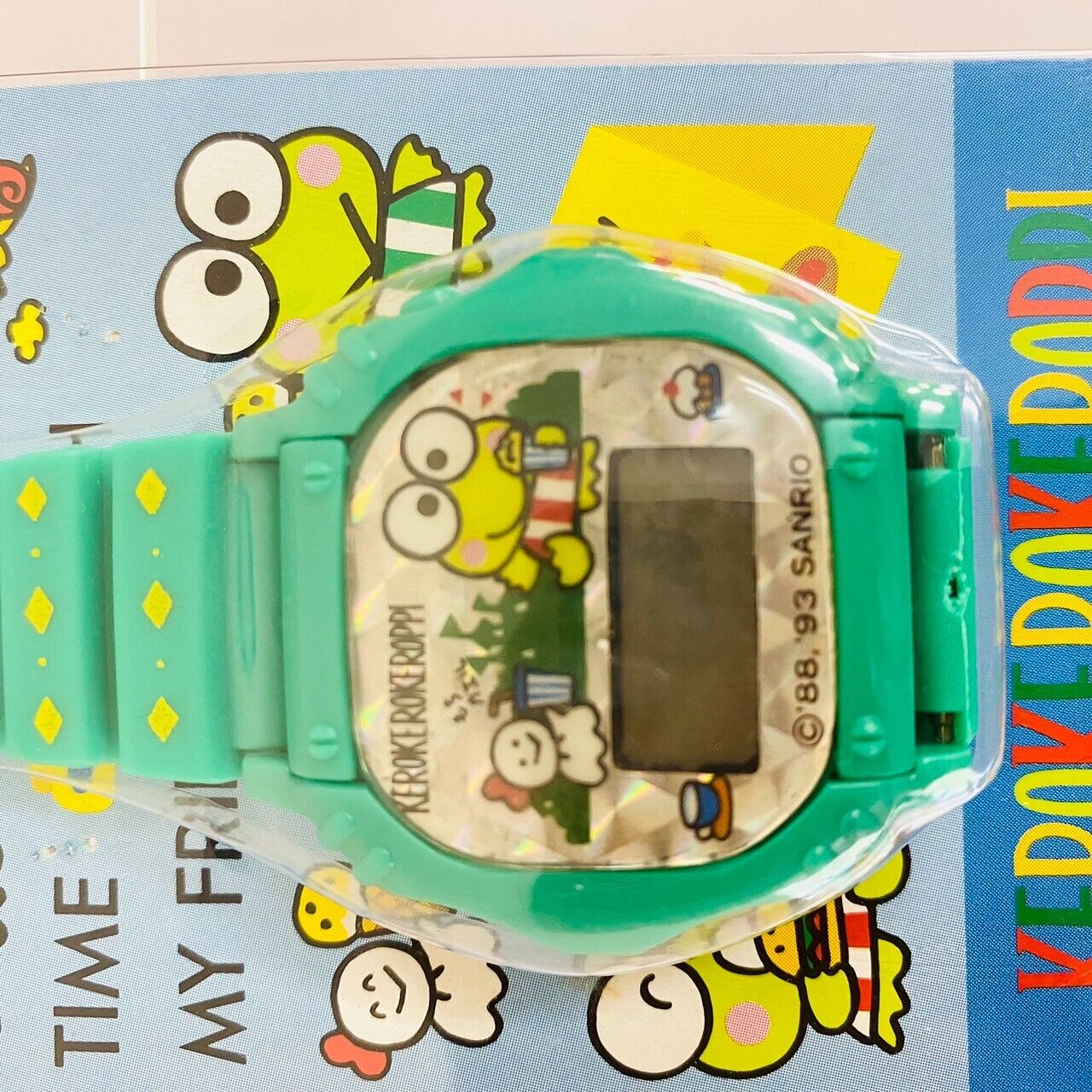 Sanrio Kerokero Keroppi Watch Green Frog Teruteru Hamburger Wristwatch Kawaii