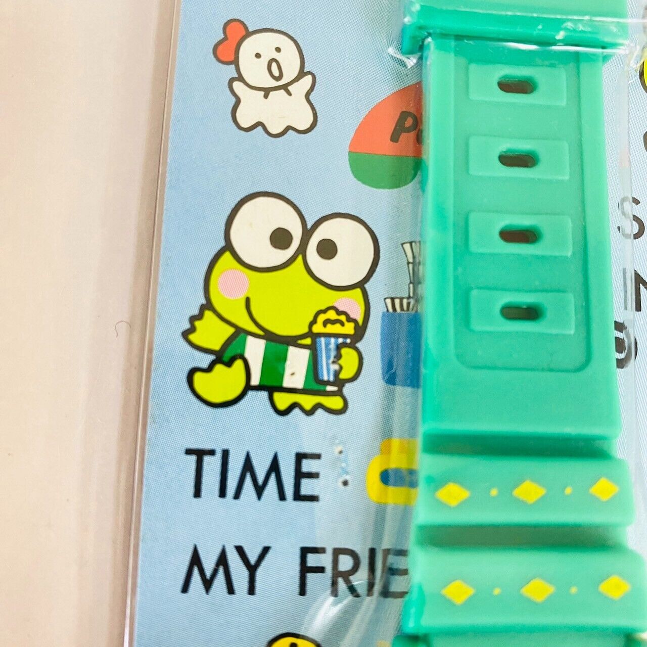 Sanrio Kerokero Keroppi Watch Green Frog Teruteru Hamburger Wristwatch Kawaii