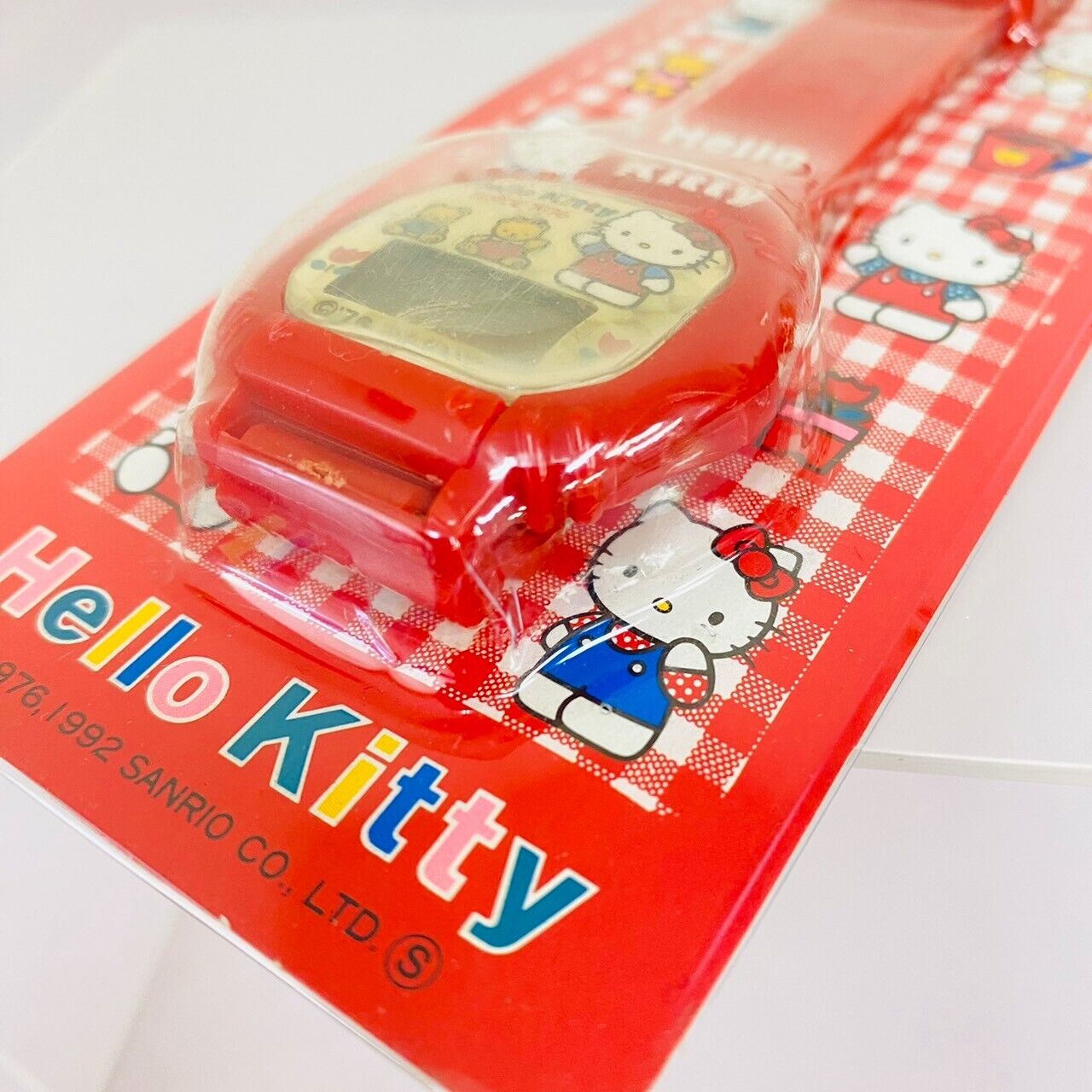 Sanrio Hello Kitty Watch Red Cat Ribbon Wristwatch Kids Vintage Kawaii Character