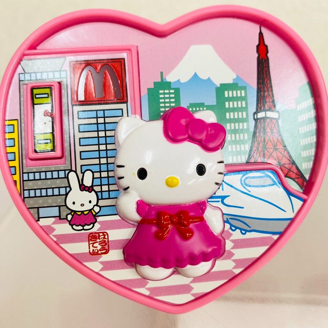 Sanrio Hello Kitty MacDonald Toy Set 7 Jigsaw Puzzle Ribbon Heart Cat Kawaii