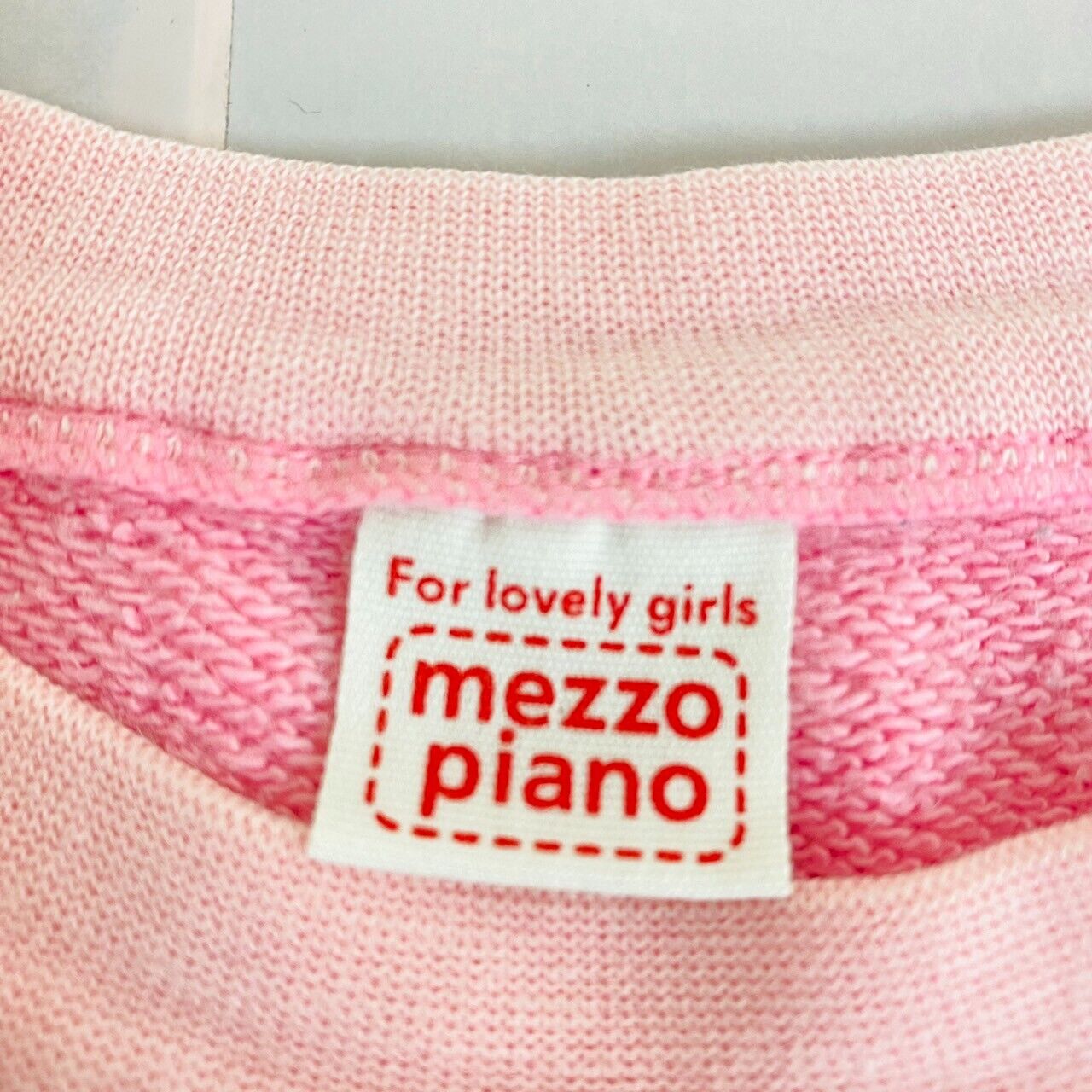 Mezzo Piano Kids Long Sleeve T-shirt 130cm Pink Flower Tops Clothing Kawaii Rare