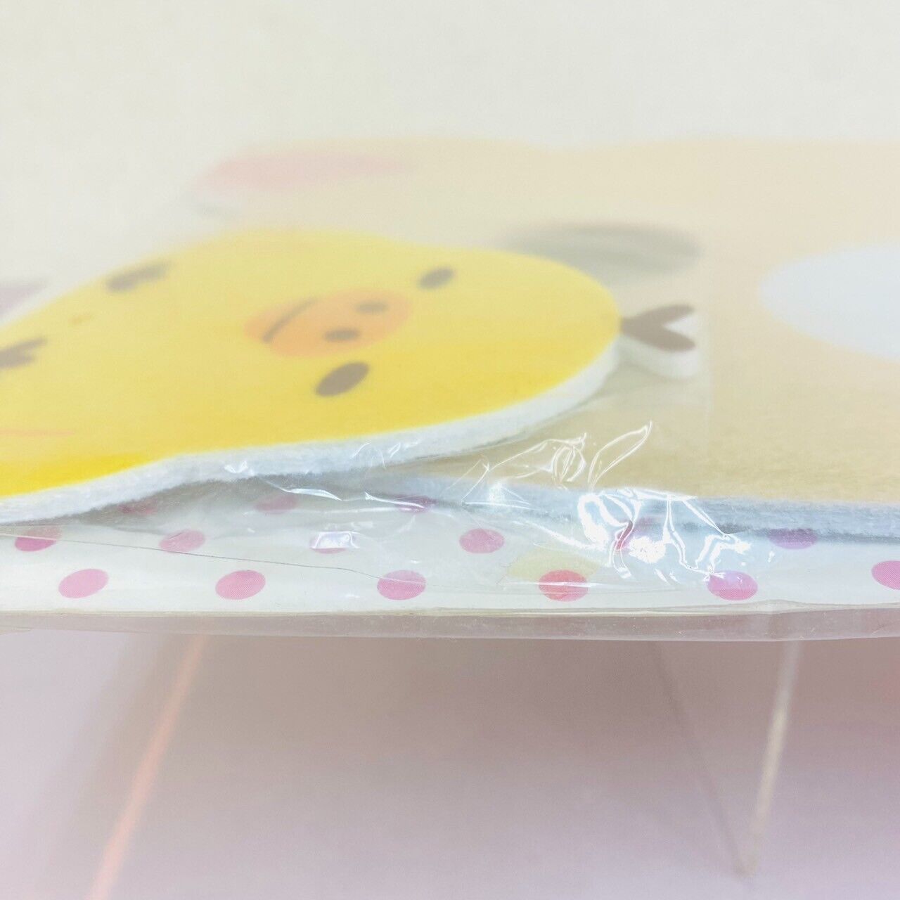 San-x Rilakkuma Korilakkuma Kiiroitori Felt Mat Coaster Set White Bear Yellow