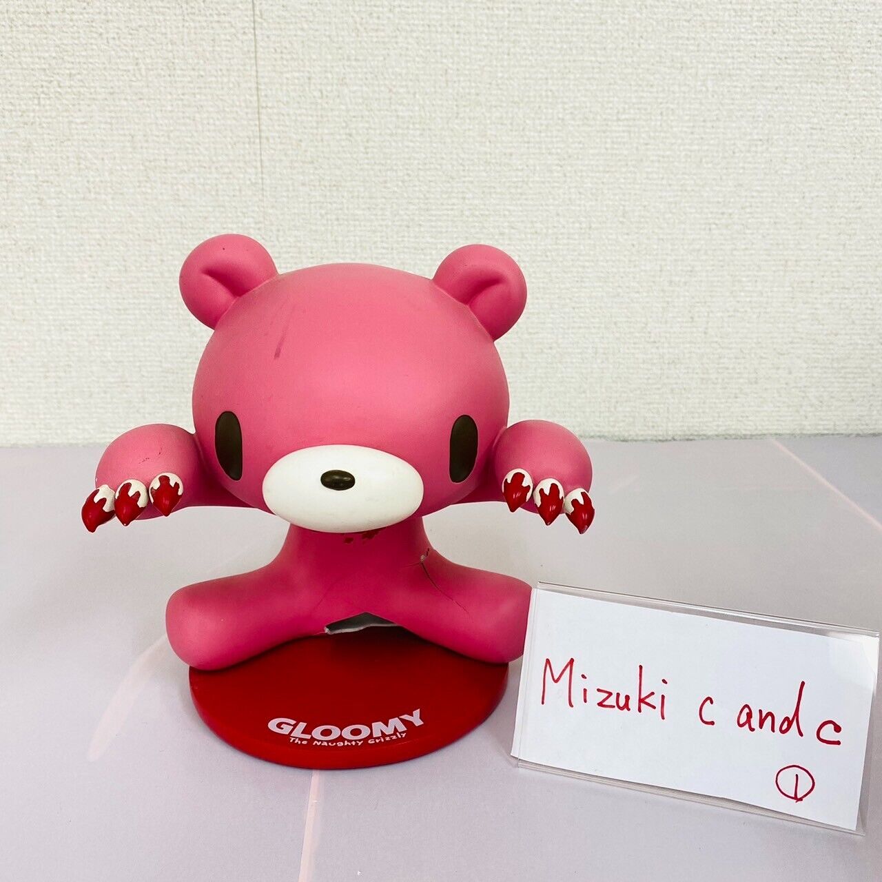 Taito Gloomy Bear Bloody Glasses Stand Pink Red Accessory Case Kawaii Character