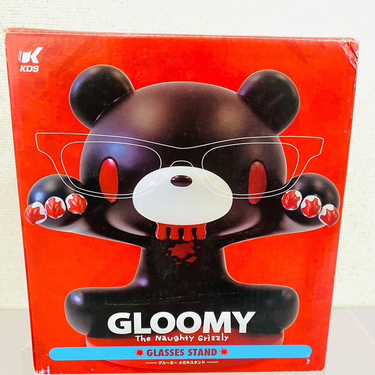 Taito Gloomy Bear Bloody Glasses Stand Black Red Accessory Case Kawaii Character