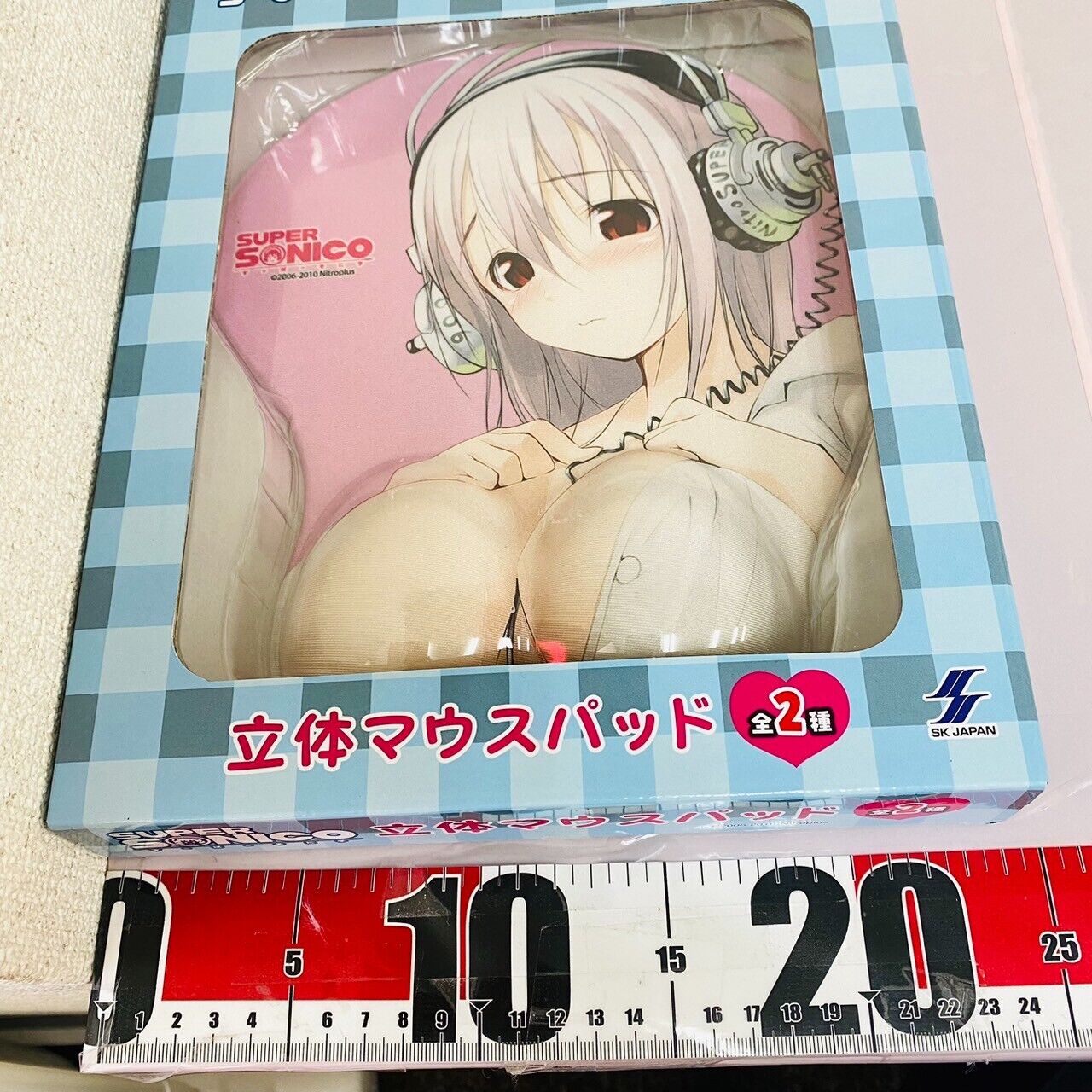 Super Sonico 3D Mouse Pad Set 2 Girl Headphone Game Anime Prize Kawaii Rare