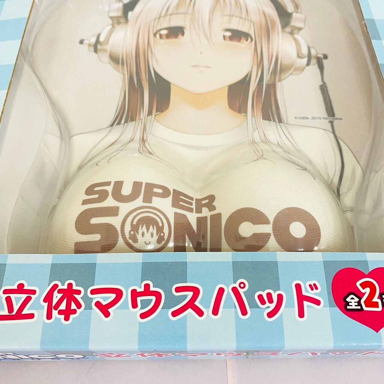 Super Sonico 3D Mouse Pad Set 2 Girl Headphone Game Anime Prize Kawaii Rare