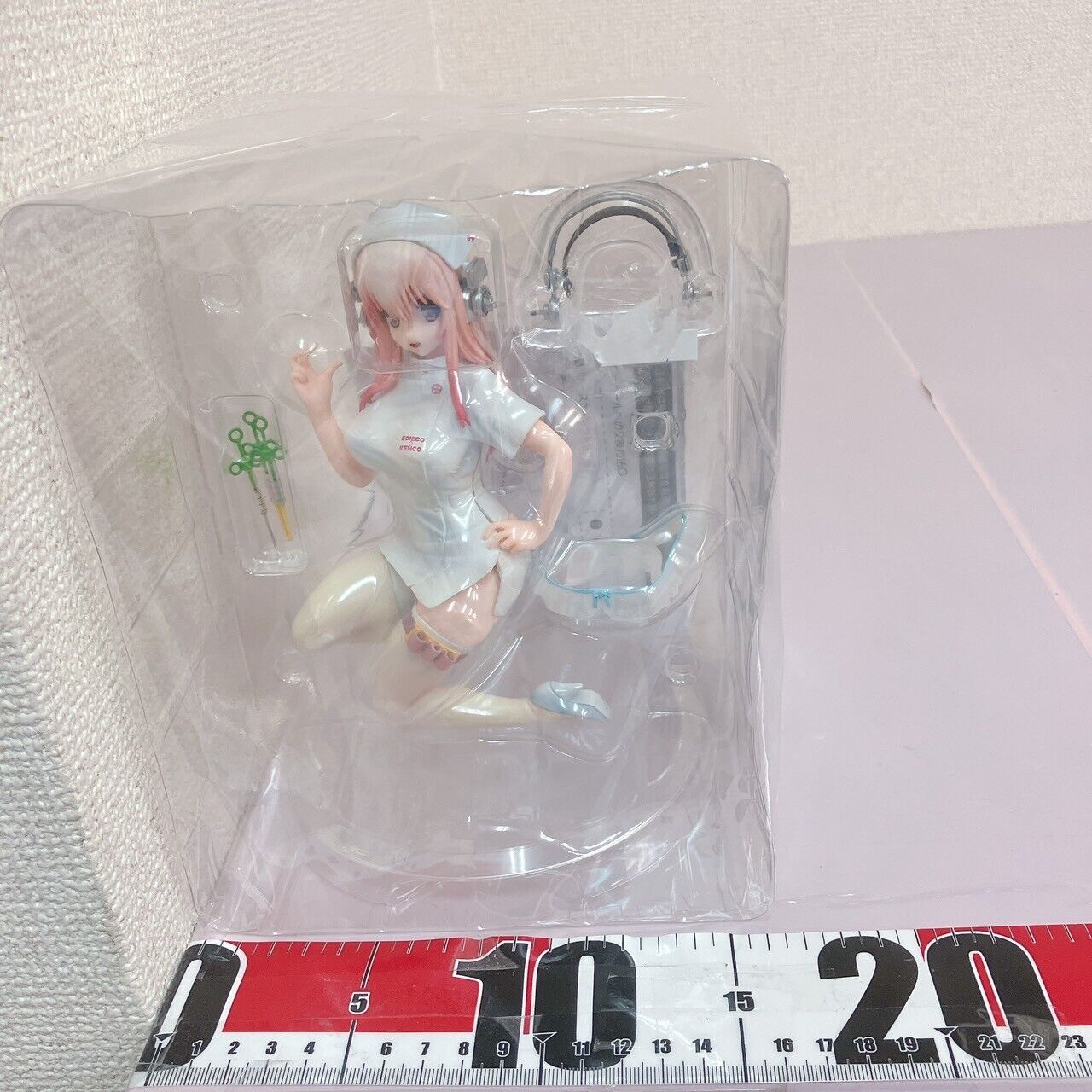 Nitro Super Sonico Special Figure Nurse Ver. White Headphone Syringe Girl Anime