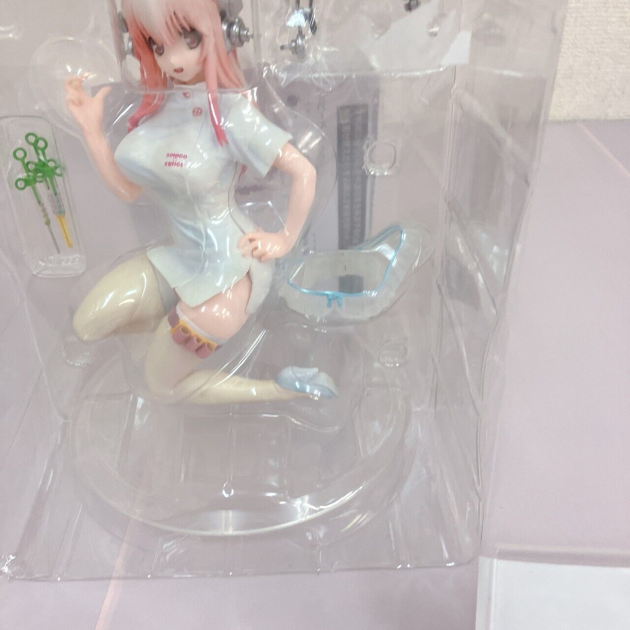 Nitro Super Sonico Special Figure Nurse Ver. White Headphone Syringe Girl Anime