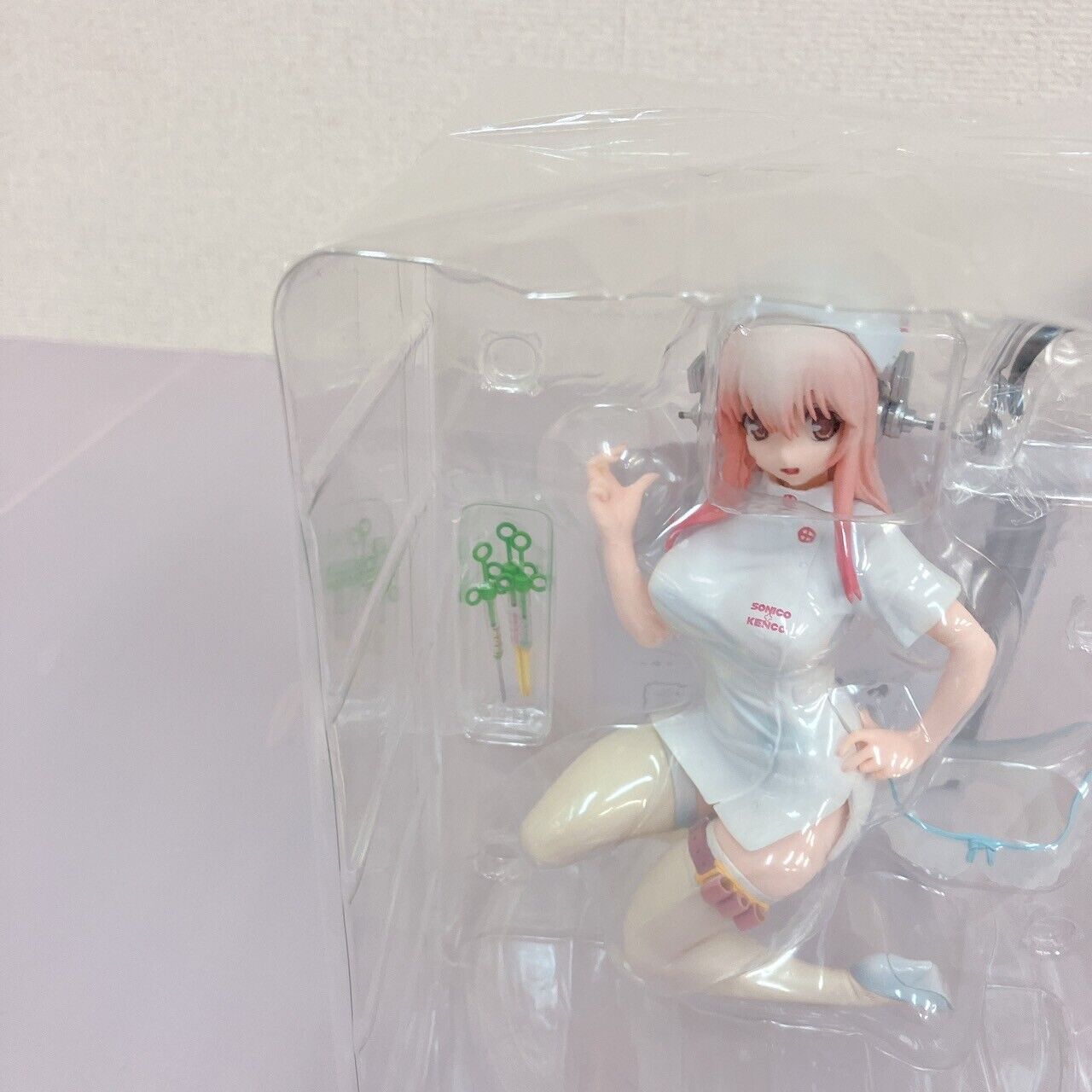 Nitro Super Sonico Special Figure Nurse Ver. White Headphone Syringe Girl Anime