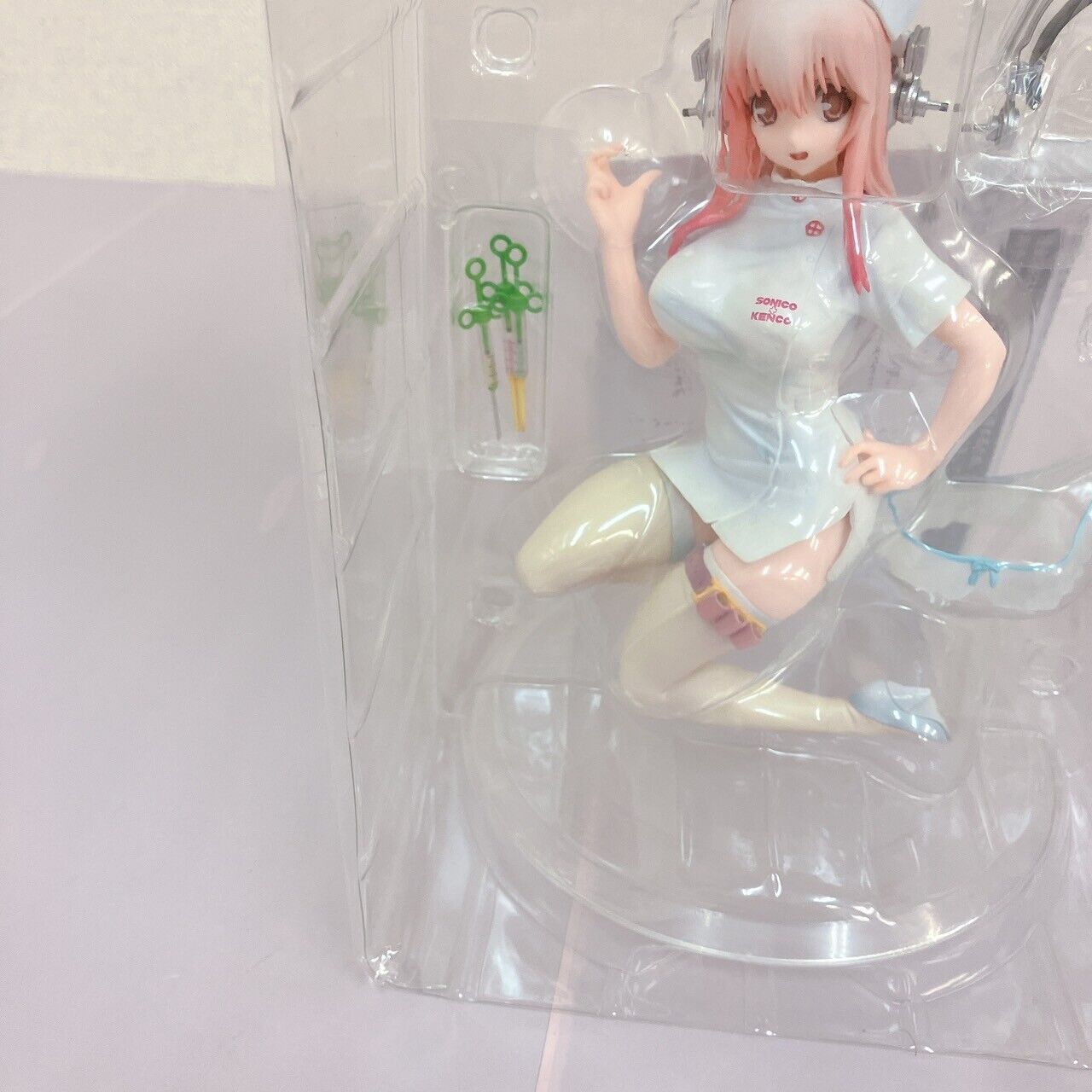 Nitro Super Sonico Special Figure Nurse Ver. White Headphone Syringe Girl Anime