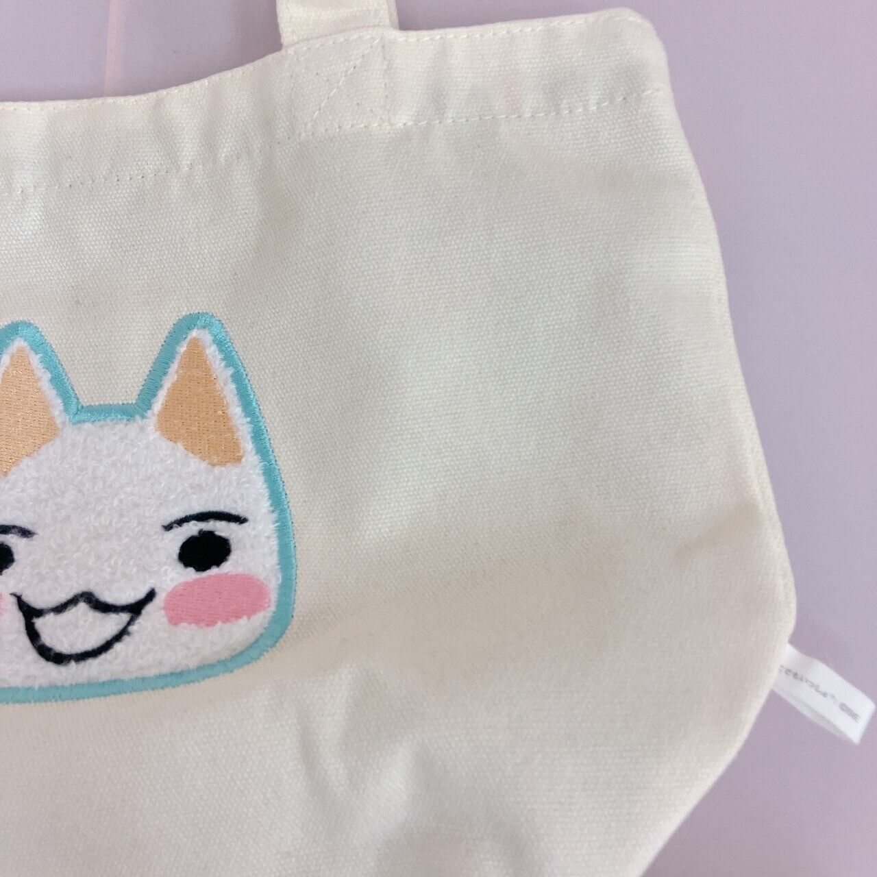 Dokodemo Issho Issyo Toro Inoue Lunch Tote Bag Handbag White Cat Kawaii Rare