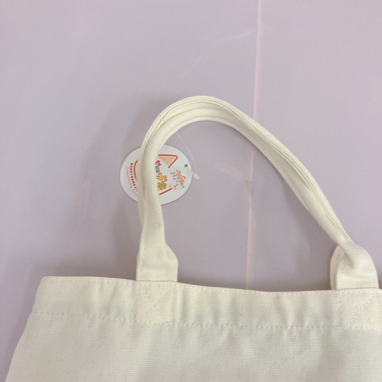 Dokodemo Issho Issyo Toro Inoue Lunch Tote Bag Handbag White Cat Kawaii Rare