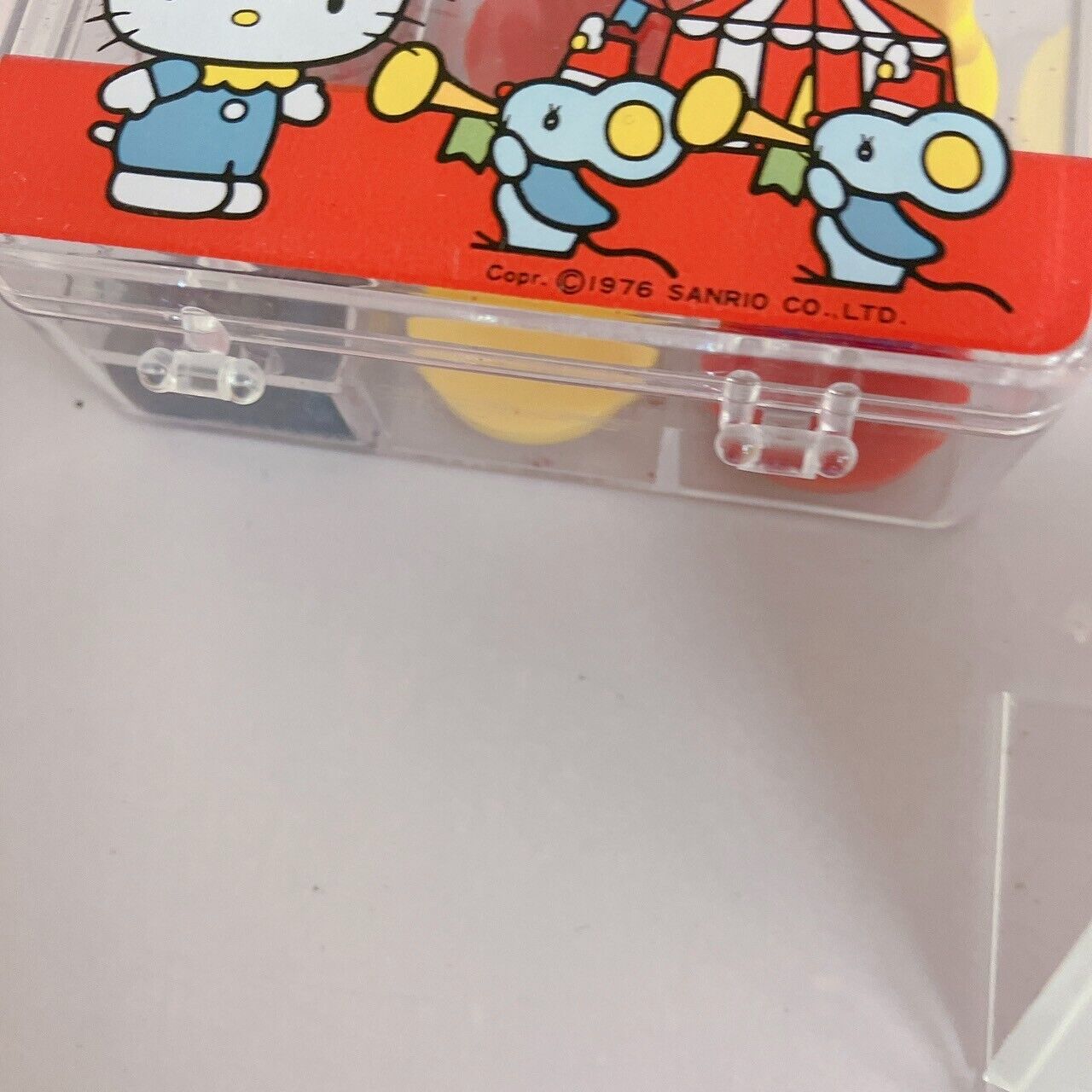 Sanrio Hello Kitty Stamp Set White Cat Ribbon Circus Retro Toy Kawaii Character