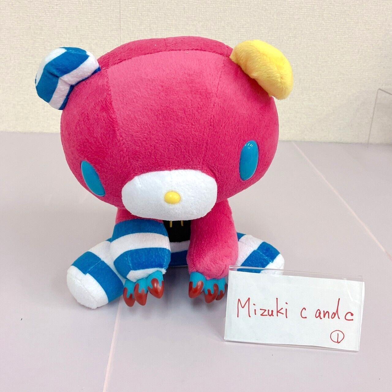 TAiTo Gloomy Bloody Bear Nanbaka Uno Pink Plush Soft Stuffed Toy Collaboration