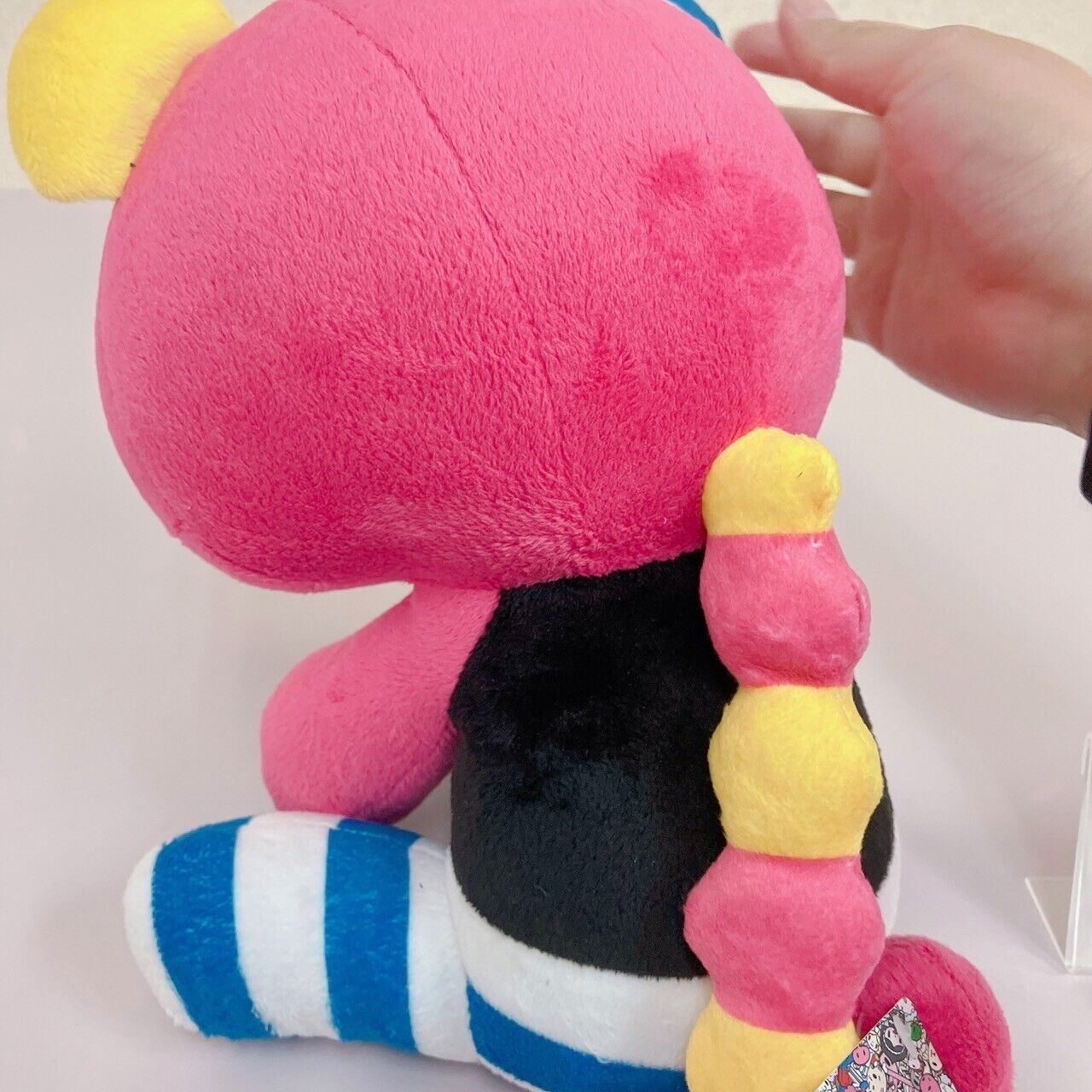 TAiTo Gloomy Bloody Bear Nanbaka Uno Pink Plush Soft Stuffed Toy Collaboration