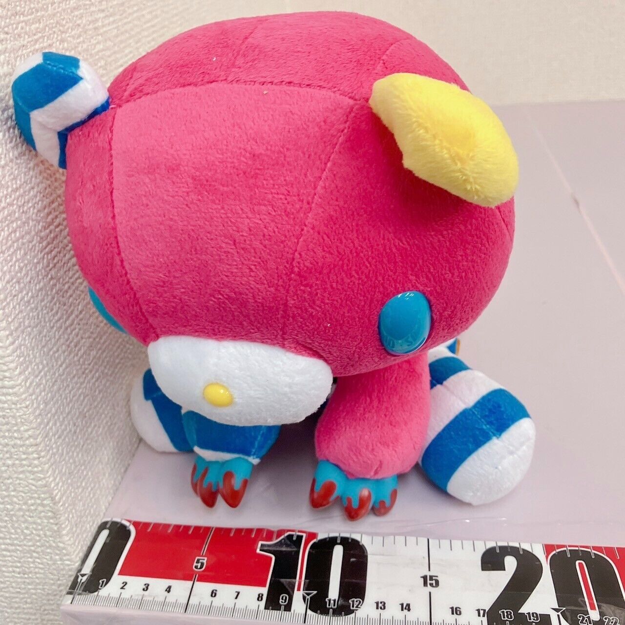 TAiTo Gloomy Bloody Bear Nanbaka Uno Pink Plush Soft Stuffed Toy Collaboration