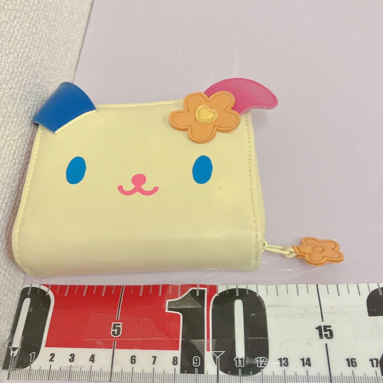 Sanrio Usahana Wallet Coin Case Purse Face Rabbit Flower Pink Blue Cream Kawaii