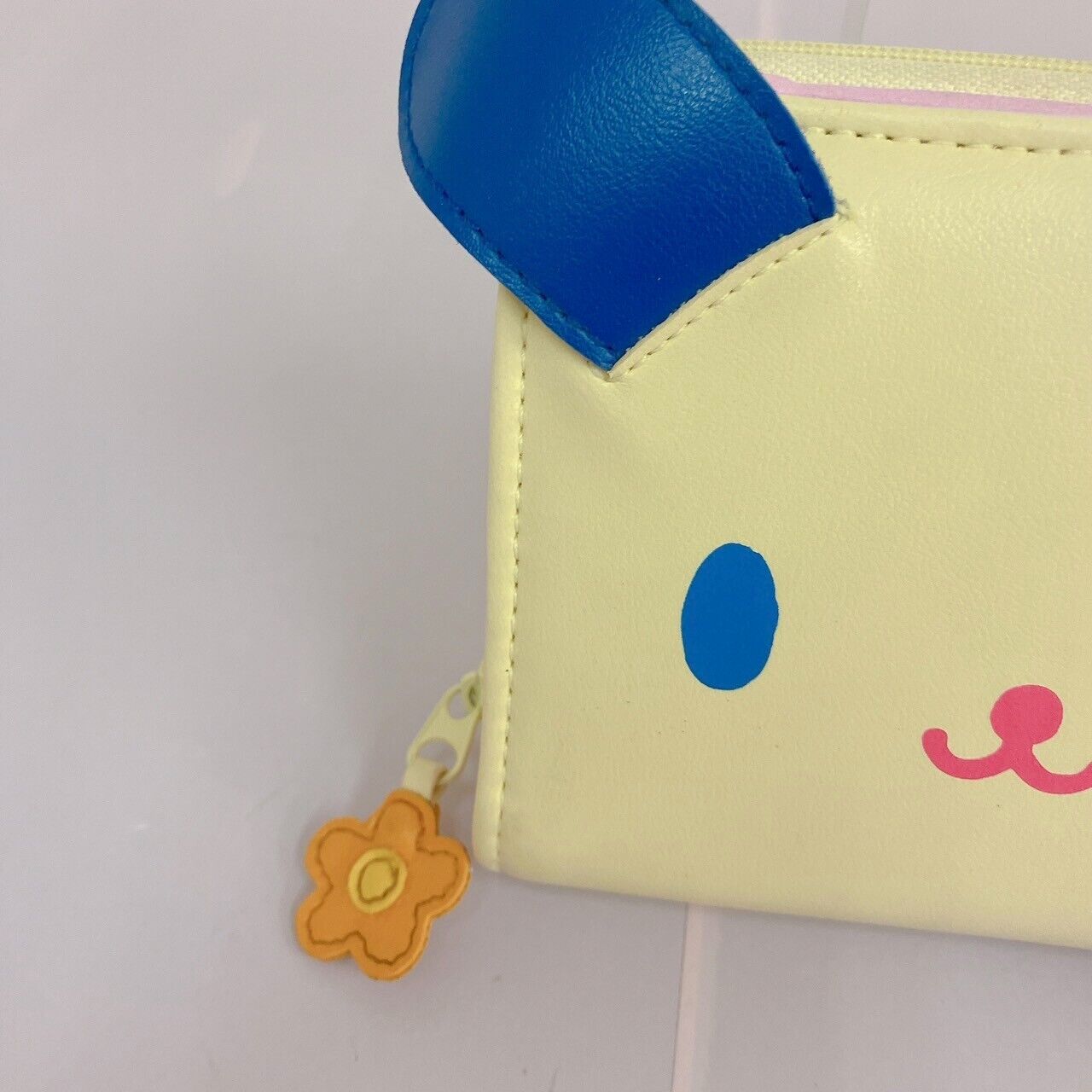 Sanrio Usahana Wallet Coin Case Purse Face Rabbit Flower Pink Blue Cream Kawaii