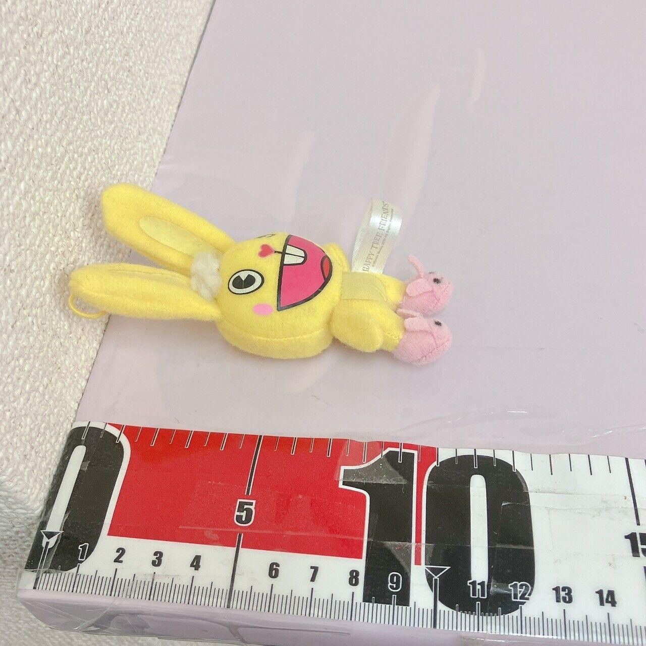 Happy Tree Friends Giggles Cuddles Plush Mascot Set 2 Yellow Pink Rabbit Kawaii