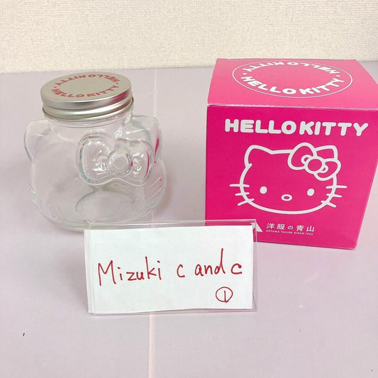 Sanrio Hello Kitty Candy Pot Canister Case Box Bottle Cat Face Aoyama Of Clothes