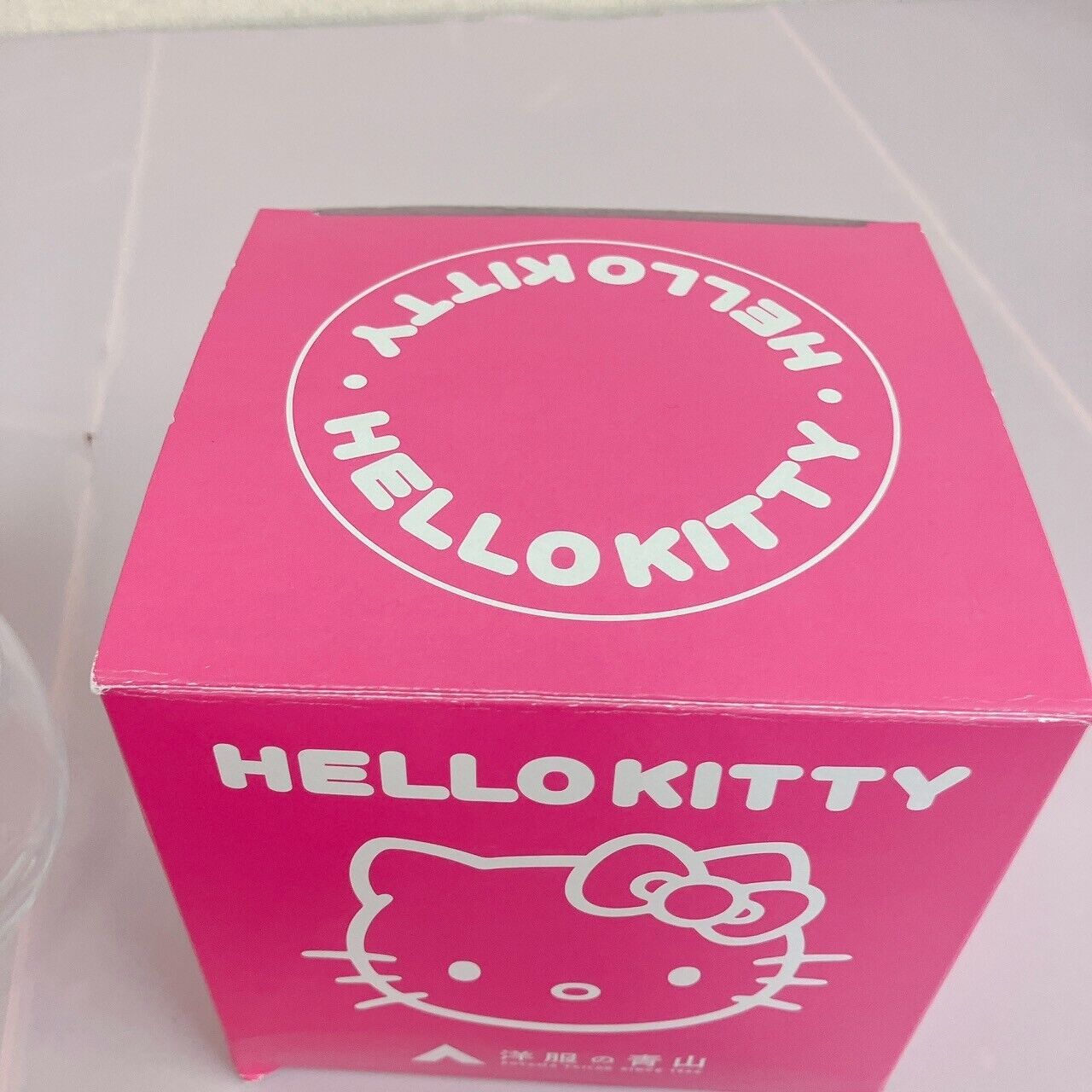 Sanrio Hello Kitty Candy Pot Canister Case Box Bottle Cat Face Aoyama Of Clothes