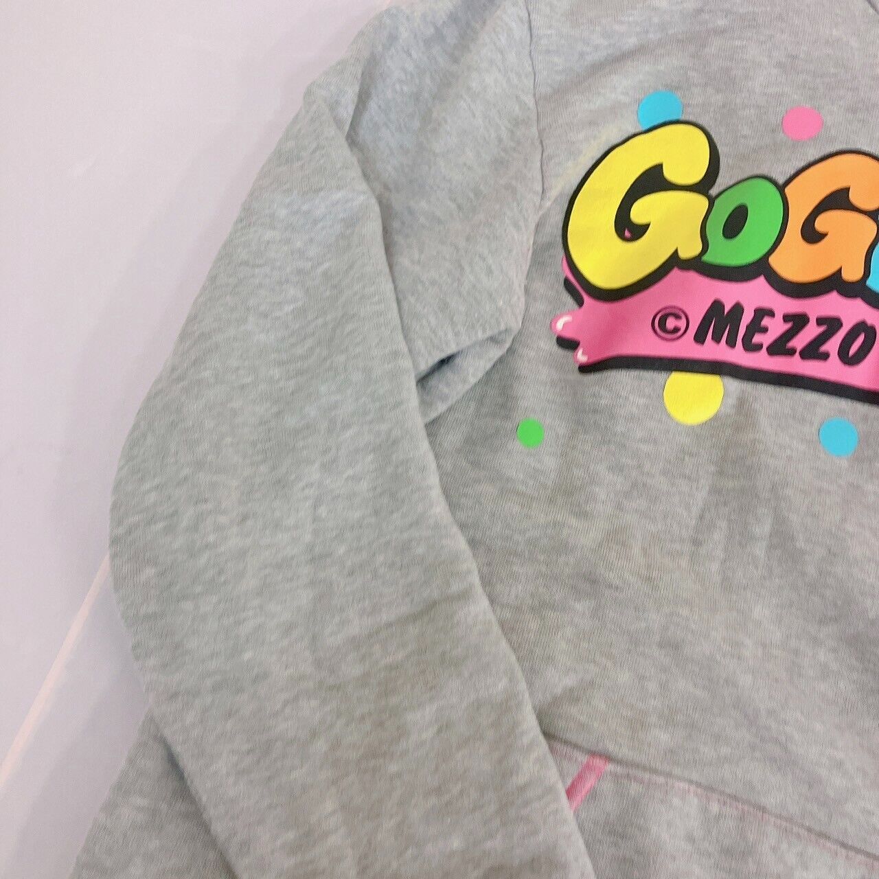 Mezzo Piano Long Sleeve Hoodie 160cm Gray Go Girls Hood Tops Clothing Kawaii