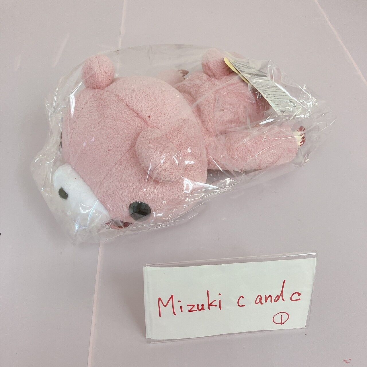 TAiTo Gloomy Bloody Bear Pouch Pink Plush Soft Toy Chax GP CGP 177 Fluffy Kawaii