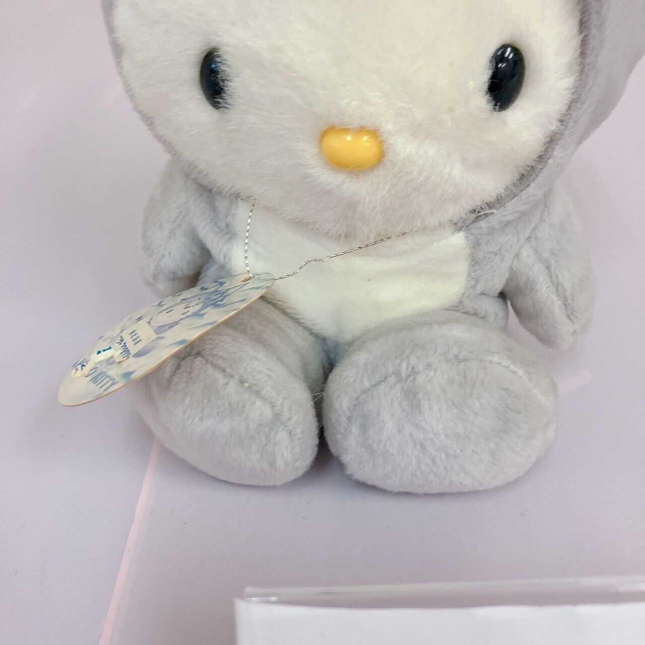 Sanrio Hello Kitty Plush Silver Fox Costume Hokkaido Limited Cat White Ribbon