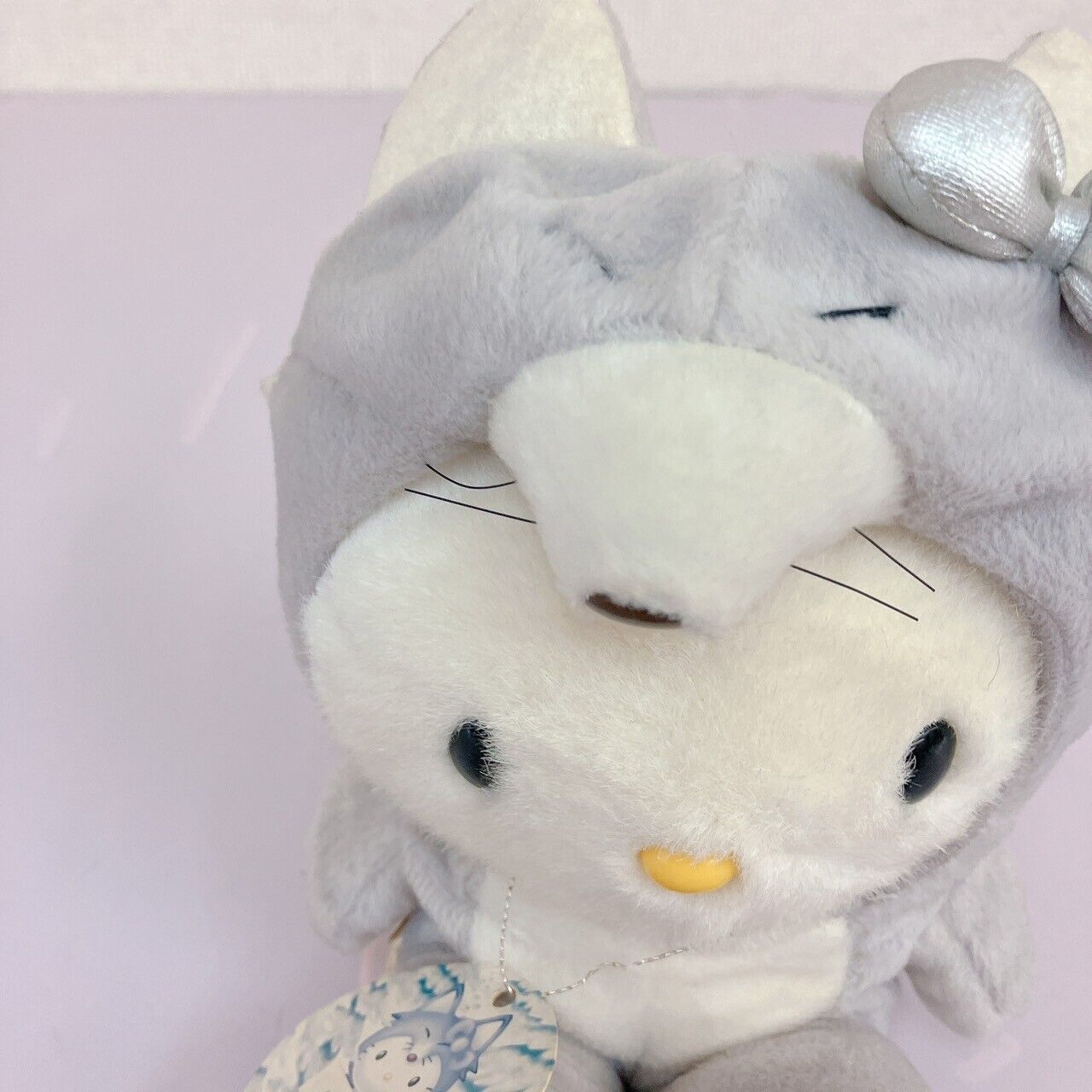 Sanrio Hello Kitty Plush Silver Fox Costume Hokkaido Limited Cat White Ribbon