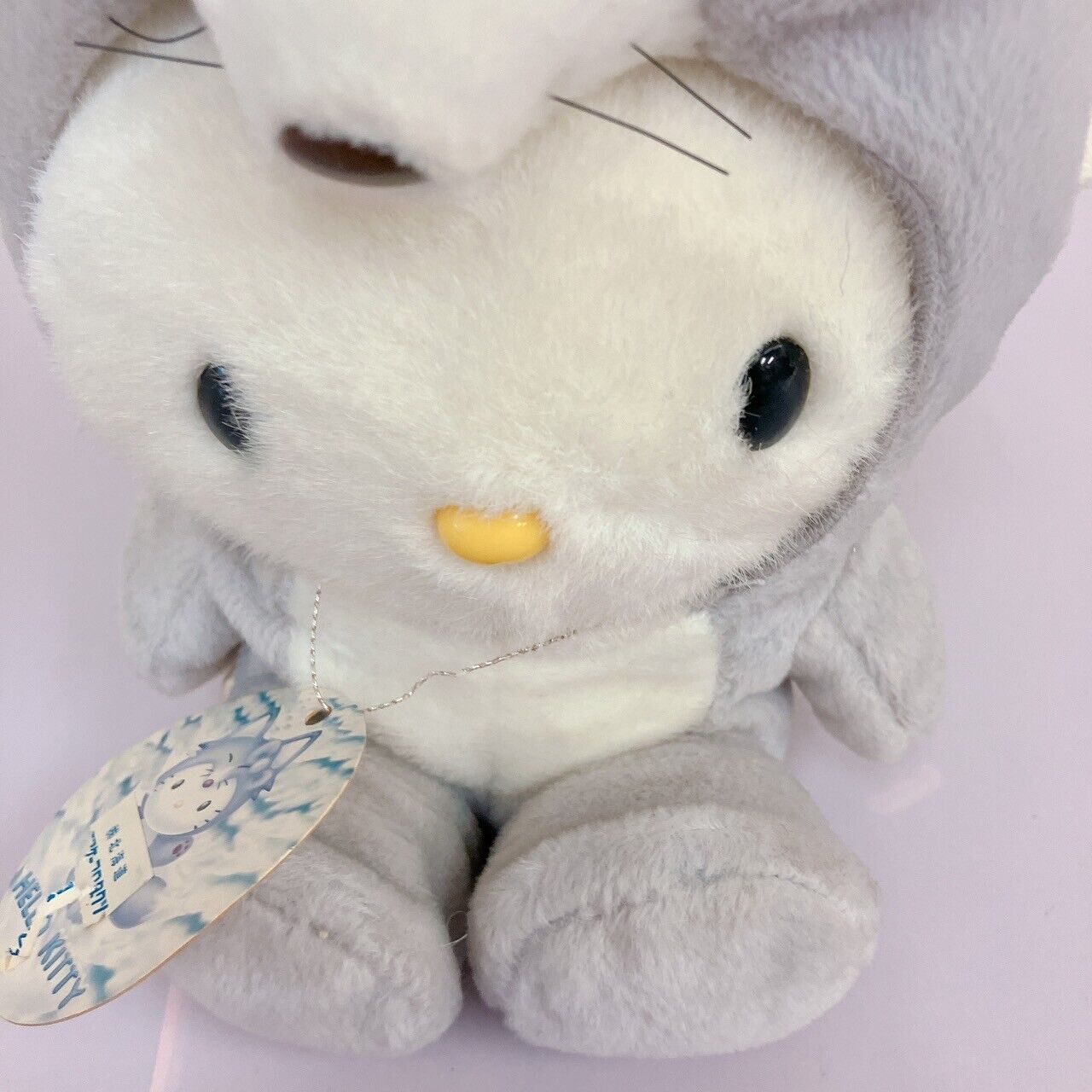 Sanrio Hello Kitty Plush Silver Fox Costume Hokkaido Limited Cat White Ribbon