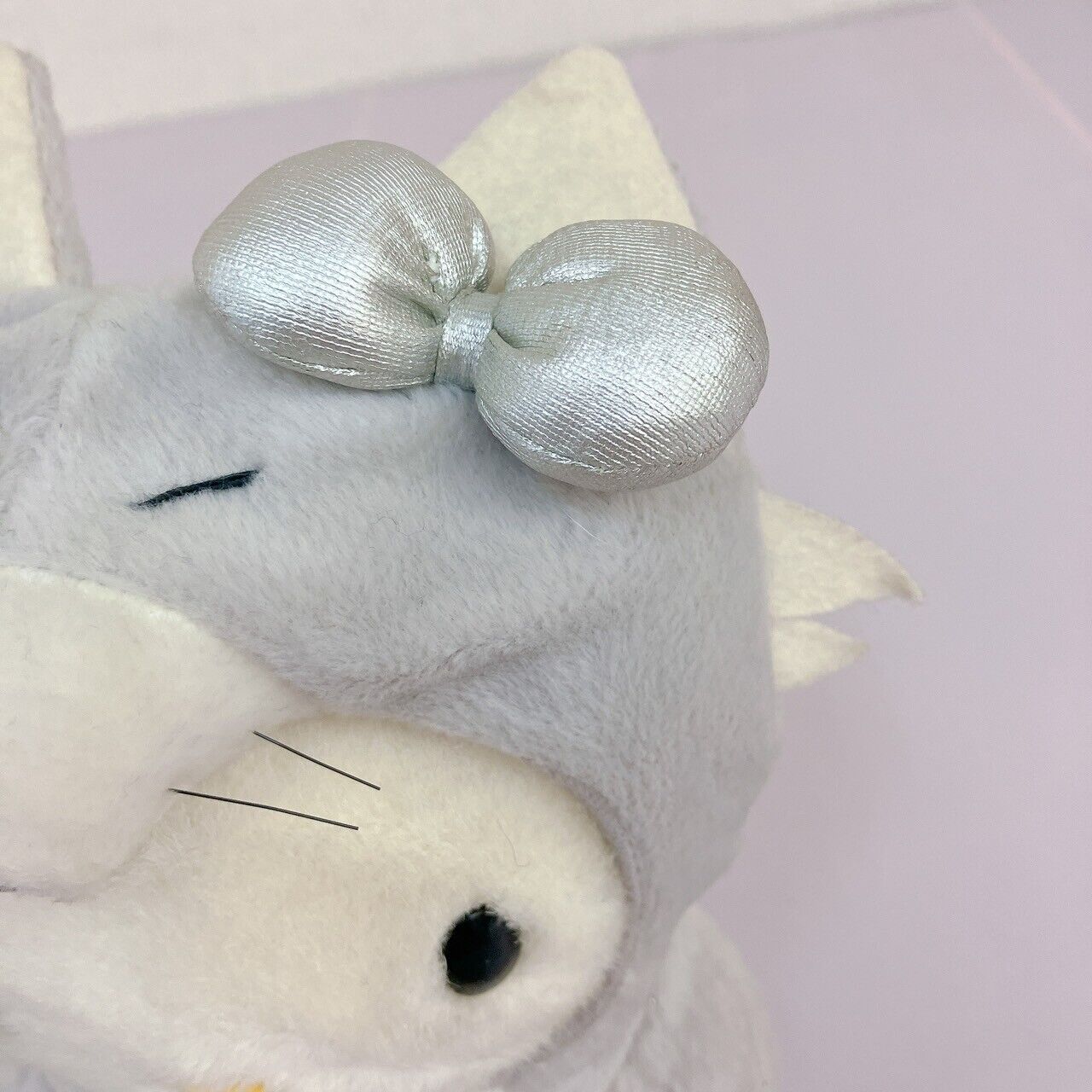 Sanrio Hello Kitty Plush Silver Fox Costume Hokkaido Limited Cat White Ribbon