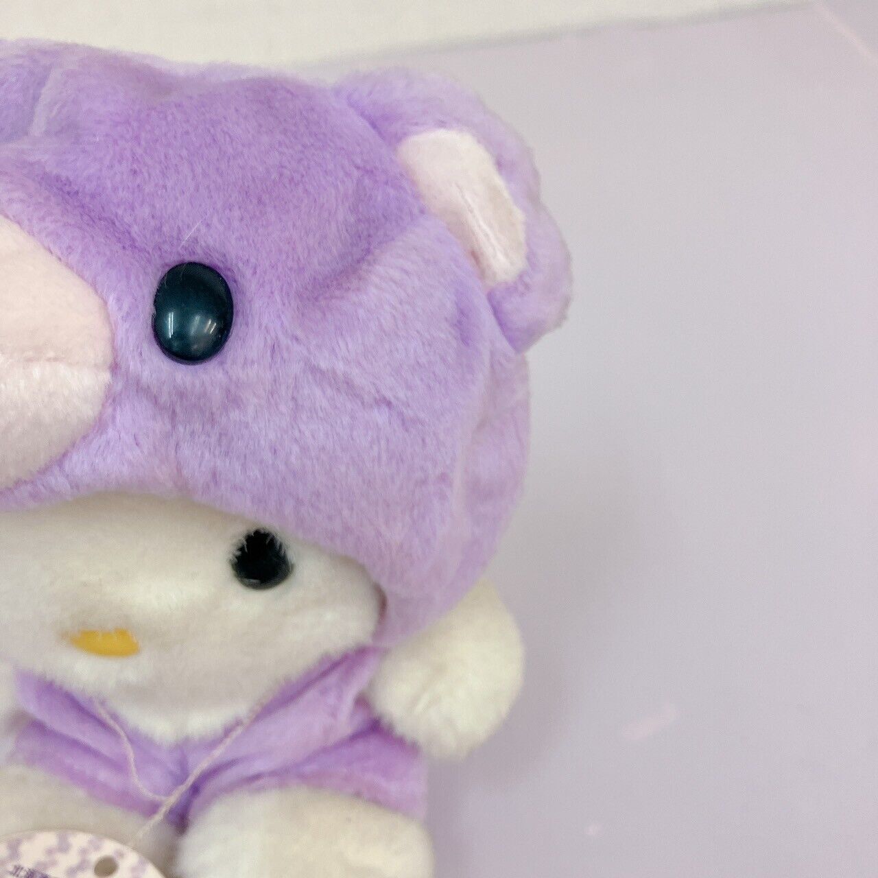 Sanrio Hello Kitty Plush Lavender Bear Costume Hokkaido Limited Cat White Purple