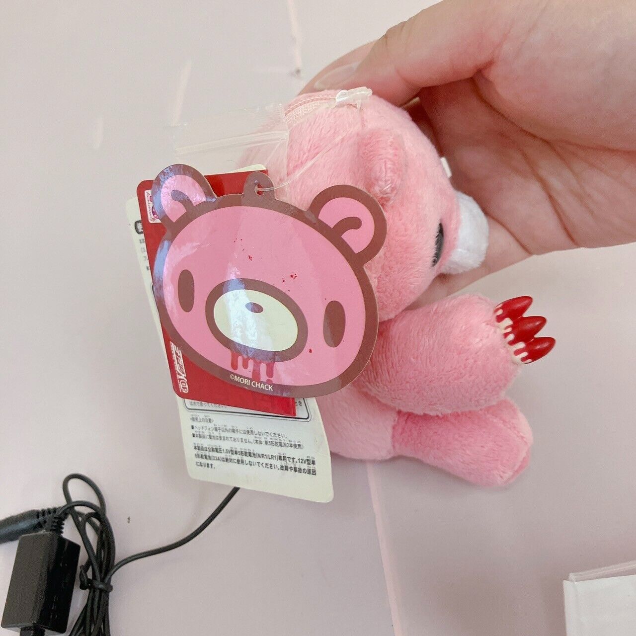 TaiTo Gloomy Bloody Bear Speaker Mascot Plush Pink Chax GP 174 Soft Stuffed Toy