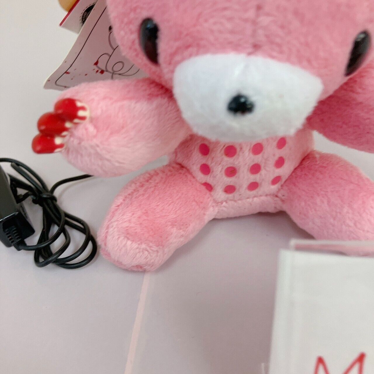 TaiTo Gloomy Bloody Bear Speaker Mascot Plush Pink Chax GP 174 Soft Stuffed Toy