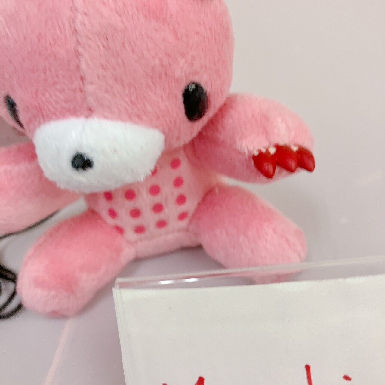 TaiTo Gloomy Bloody Bear Speaker Mascot Plush Pink Chax GP 174 Soft Stuffed Toy