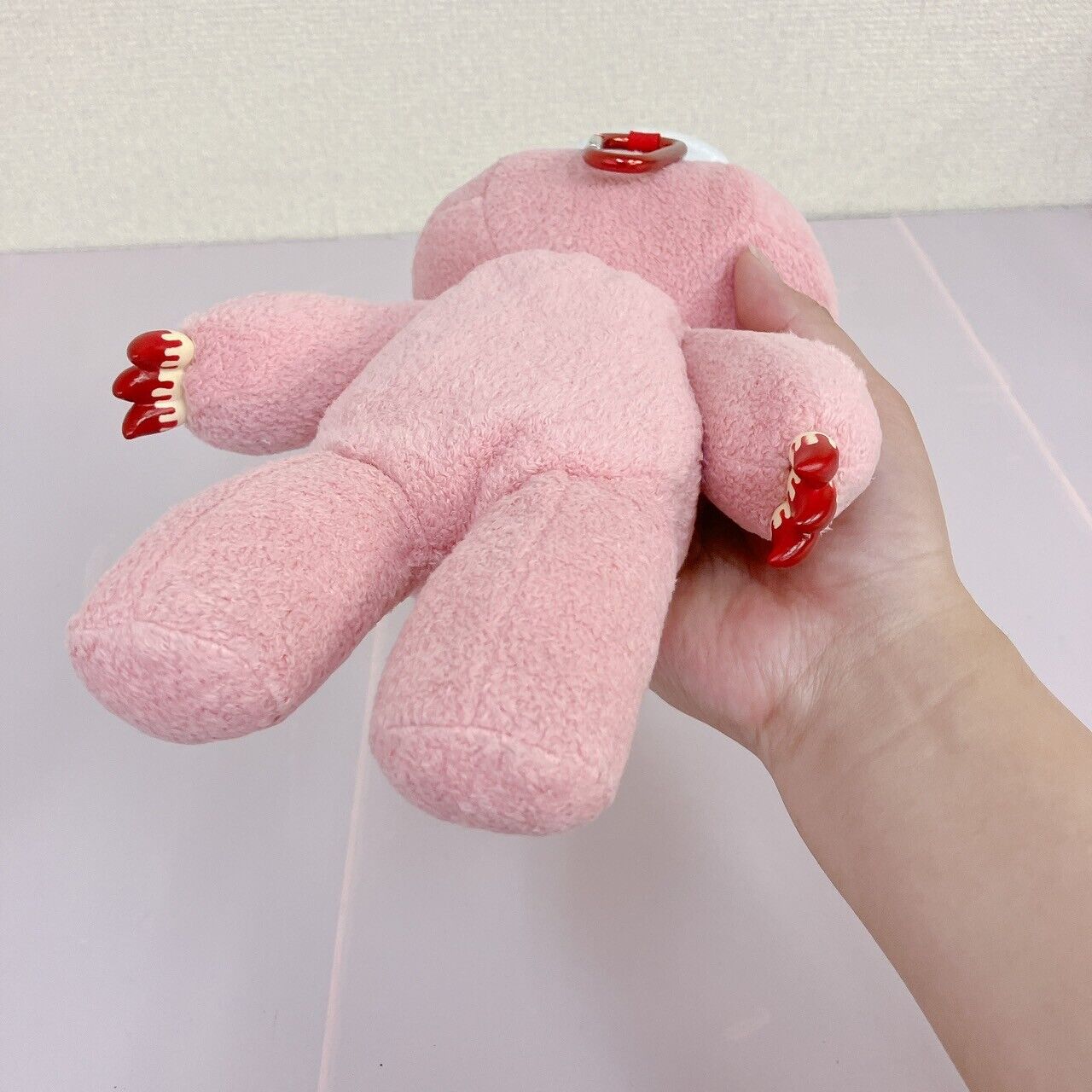 TAiTo Gloomy Bloody Bear Pouch Pink Chax GP CGP 177 Plush Soft Toy Fluffy Kawaii