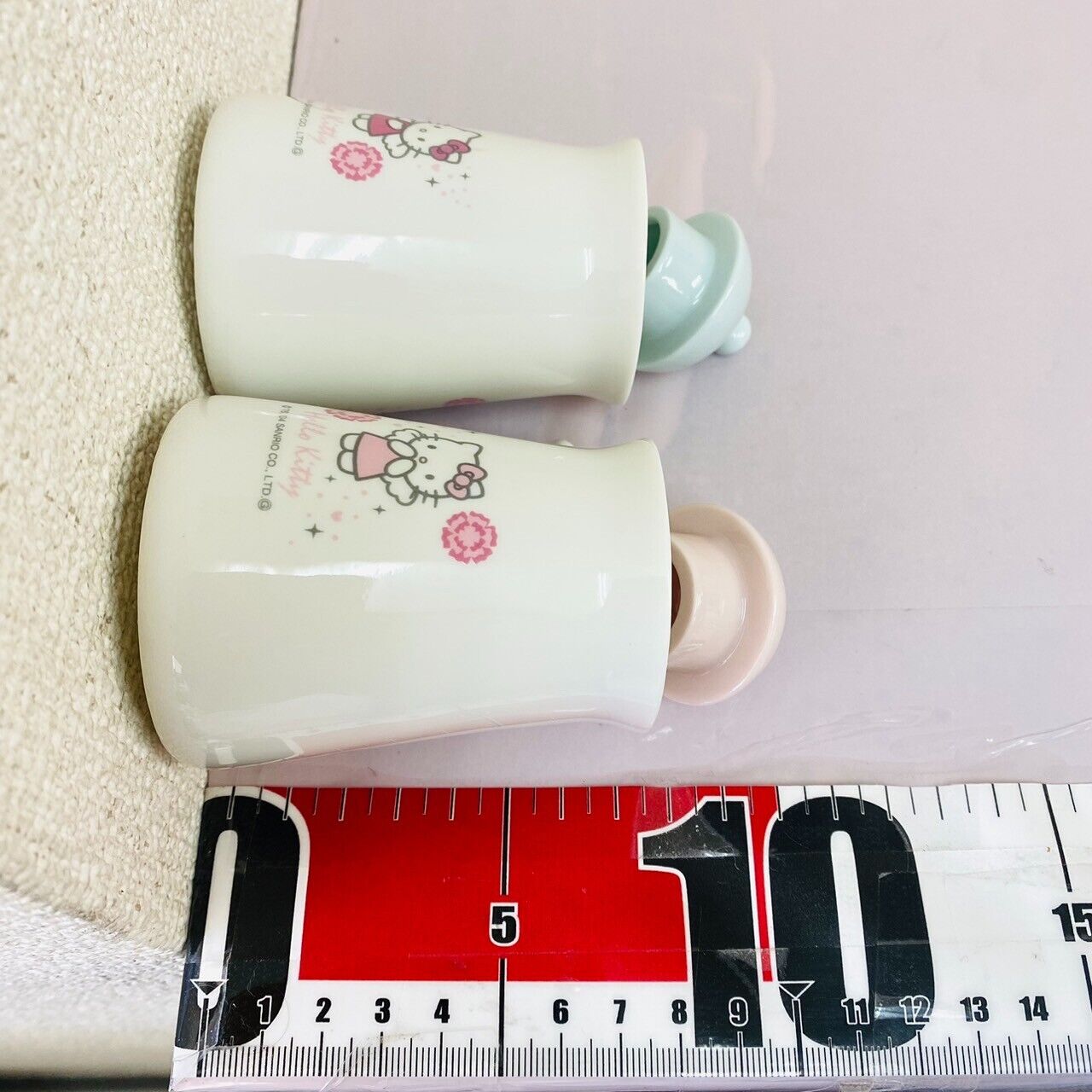 Sanrio Hello Kitty Soy Sauce Jug Bottle Set Kozo Sushi White Angel Flower Cat