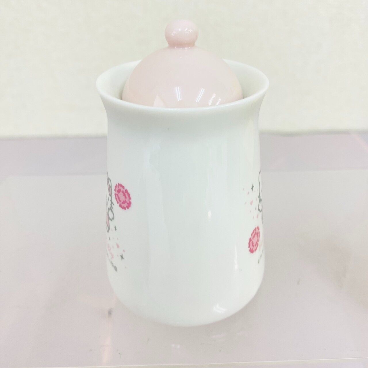 Sanrio Hello Kitty Soy Sauce Jug Bottle Set Kozo Sushi White Angel Flower Cat