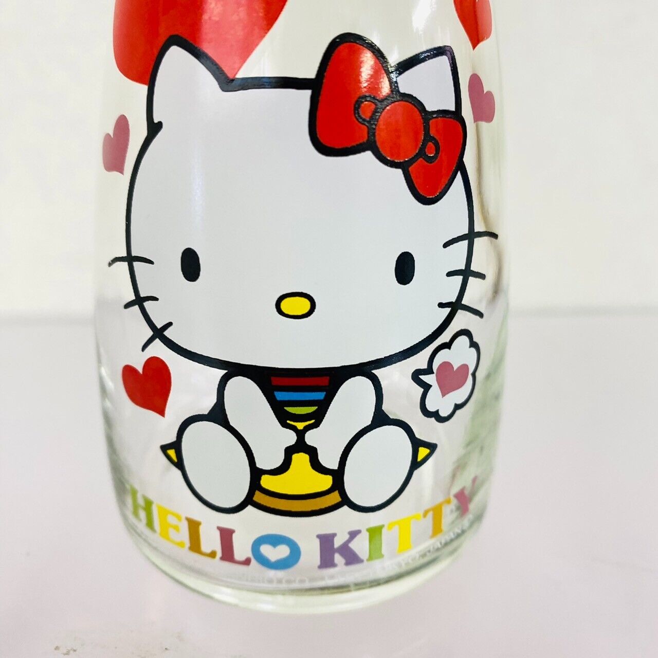 Sanrio Hello Kitty Soy Sauce Bottle Holder Red Cat Glass Kawaii Character Rare